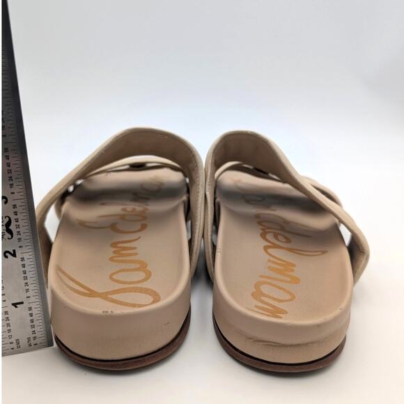 Sam Edelman Rowan Double Strap Slide Sandals Women's Natural Size US10.5 EU41 - Picture 4 of 13